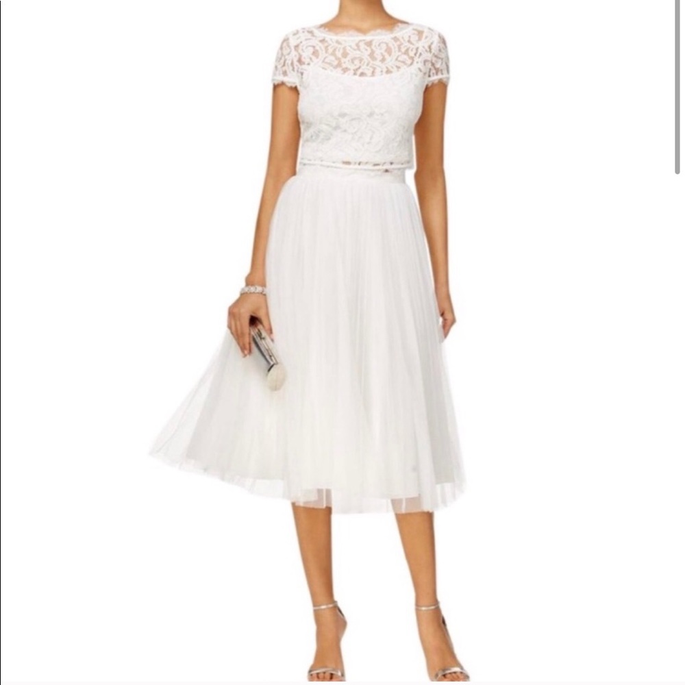 Adrianna Papell 2 Piece Lace Top&Tulle Skirt NWT❤️